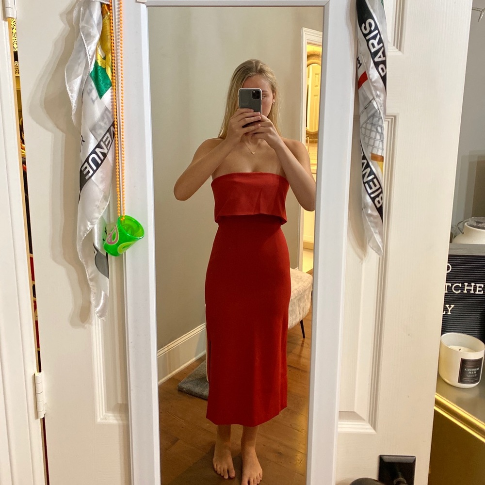 Red bodycon sexy dress